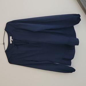 Ann Taylor Long Puff Sleeve Blouse